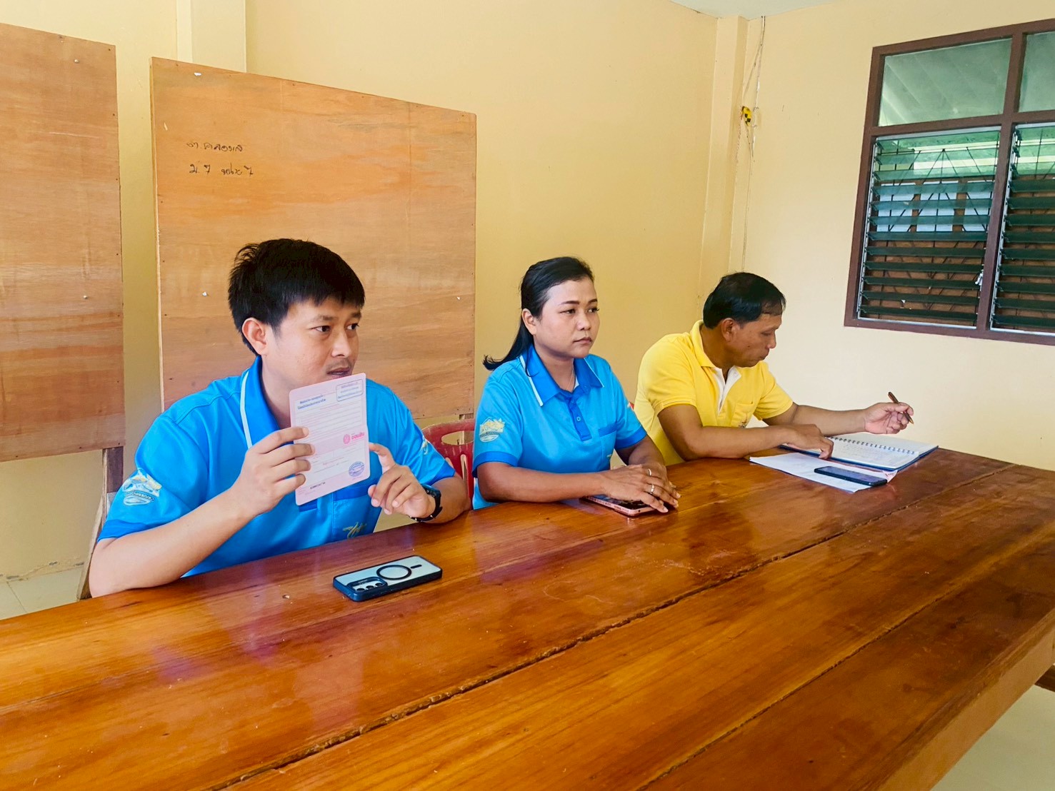 📢สพอ.ถ้ำพรรณรา : ลงพื้นที่เตรียมความพร้อมจัดพิธีสมโภชน์เงินพระราชทานขวัญถุงกองทุนแม่ของแผ่นดิน